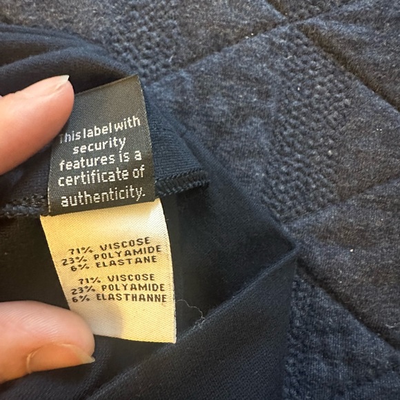 Diane Von Furstenberg Navy Pencil Skir - Picture 6 of 6